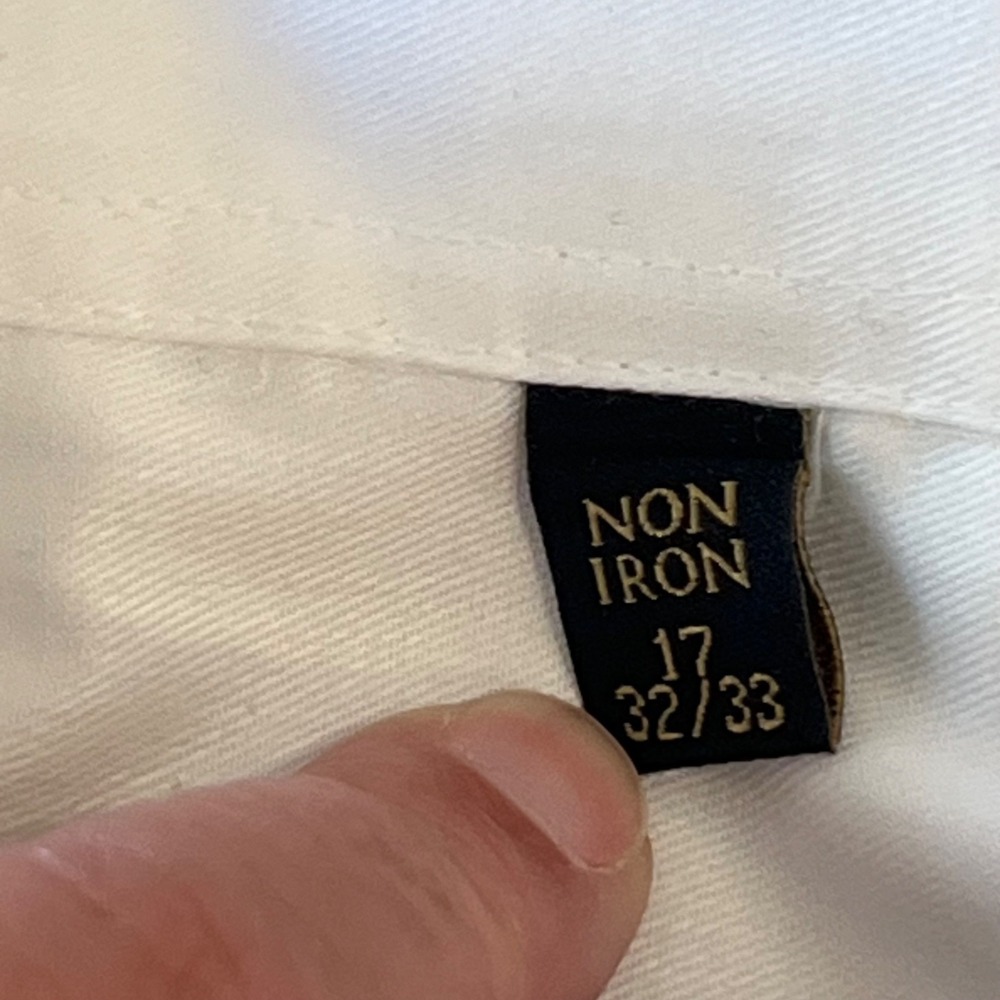 Donald Trump Signature Collection Dress Shirt Mens 17 32/33 White French Cuff - Picture 5 of 9